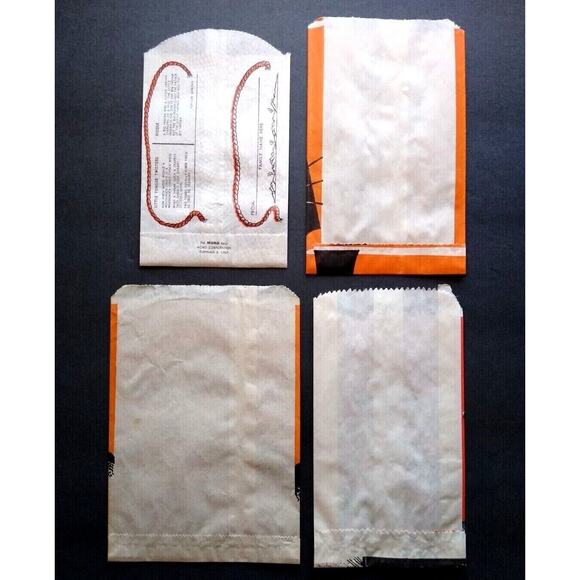 Halloween Candy Trick Or Treat Bags Witch Smiling Moon Man Cowboy Black Cat (4) - Picture 3 of 3